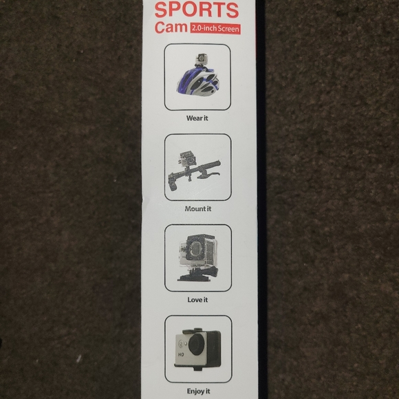 Sports Cam 1080p Waterproof 30M Camera - Picture 2 of 4